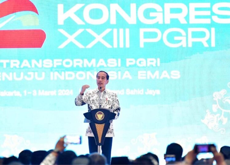 Buka Kongres XXIII PGRI, Jokowi Soroti Pentingnya Keamanan di Lingkungan Sekolah
